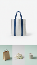 Reusable Shopping Bag with Reinforced Handles