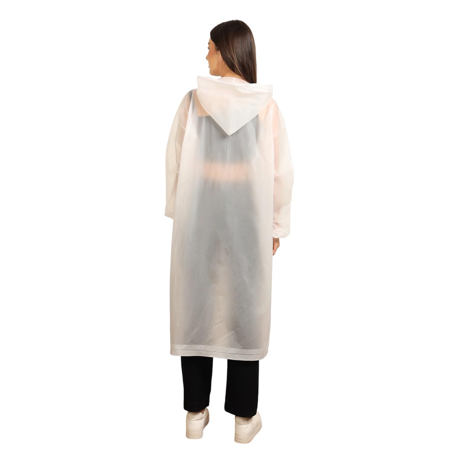 Citizen Eco-Friendly EVA Poncho Raincoat for Men & Women, Lightweight Waterproof Coat with Hood, Adjustable Drawstring, Button Closure Reusable & Durable Outdoor Rainwear
