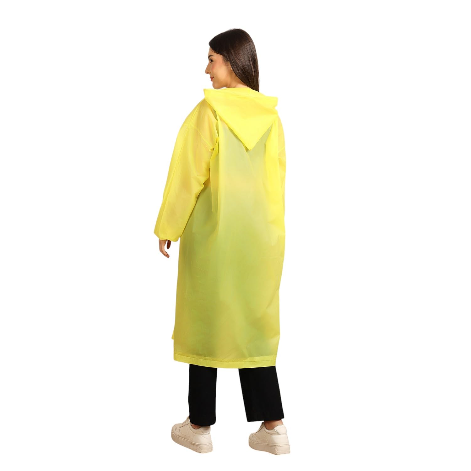 Citizen Eco-Friendly EVA Poncho Raincoat for Men & Women, Lightweight Waterproof Coat with Hood, Adjustable Drawstring, Button Closure Reusable & Durable Outdoor Rainwear