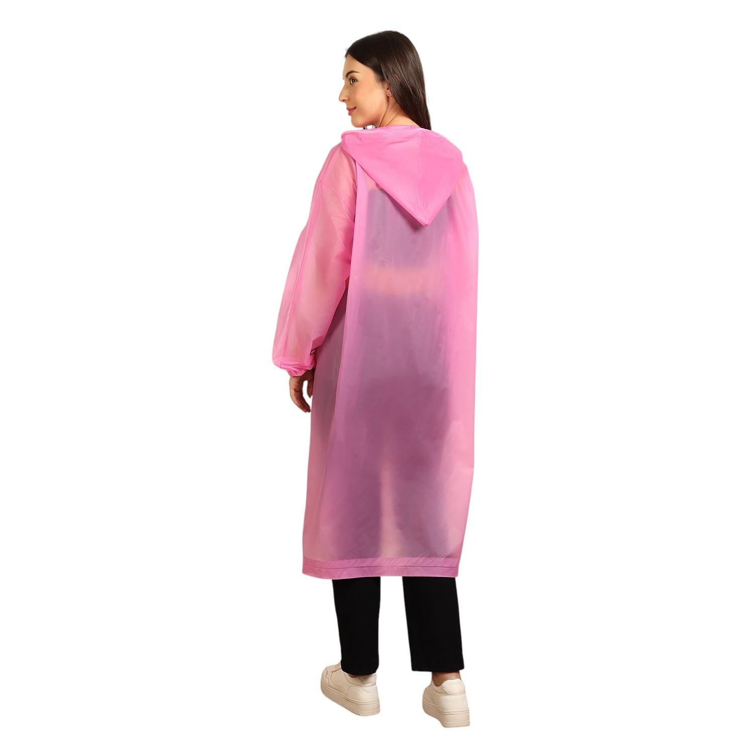 Citizen Eco-Friendly EVA Poncho Raincoat for Men & Women, Lightweight Waterproof Coat with Hood, Adjustable Drawstring, Button Closure Reusable & Durable Outdoor Rainwear